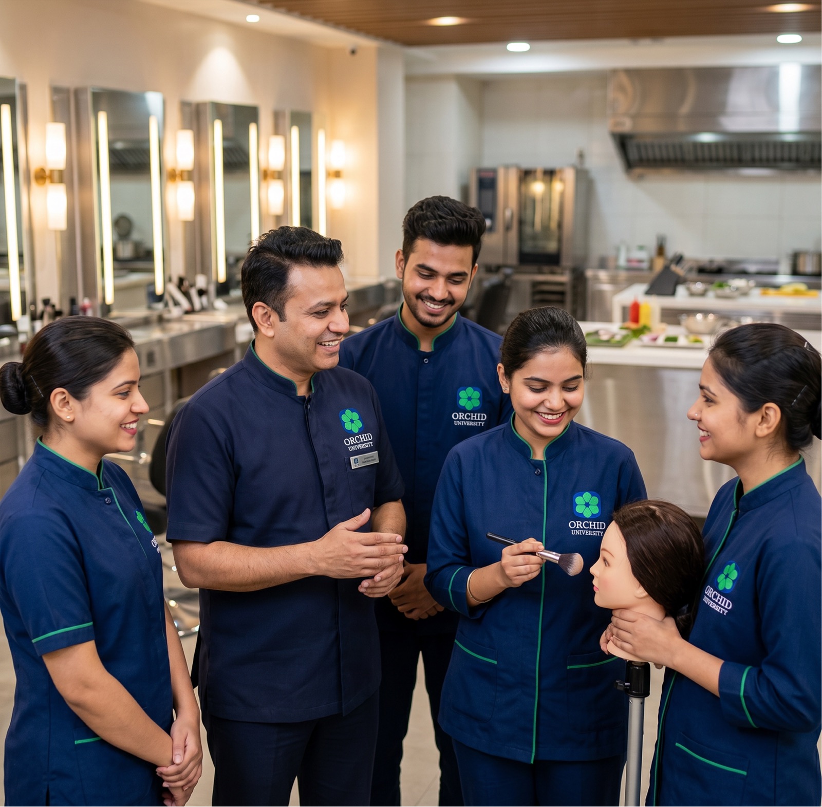 Beauty and wellness students